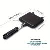 1pc Sandwich Maker Non-stick Grilled Sandwich Double Sided Frying Pan; Bread Toast Breakfast Pan Omelette Pan Outdoor Camping Baking Pan Kitchen Supp