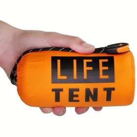 Life Tent Emergency Survival Shelter; 2 Person Emergency Tent; Emergency Shelter; Tube Tent; Survival Tarp - Includes Survival Whistle - Waterproof T