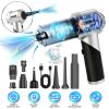 Cordless Car Vacuum Cleaner Portable Handheld Vacuum With 20000PA Suction Brushless Motor 3 Suction Levels Type-C Rechargeable Compressed Air Duster