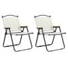 2 Pack Outdoor Folding Chair for Camping, Picnics, Beach, Backyard, BBQ, Party, Patio, Beige+2Pack
