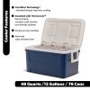 48 QT Laguna Hard Sided Ice Chest Cooler, Navy