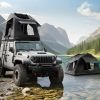 Offroad Foldable 2-3 People Amphibious Inflatable Car Roof Top Tent for camping Outdoor Glamping Camping Tent for SUV,Truck and Universal Auto Self-D