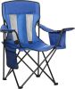 Enjoy the outdoors with this large folding camp chair that features a mesh back