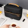 Shockproof Tech Gadget Carry Case, Dual Zipper Cable Organizer Bag with Front Quick Pocket, Portable Waterproof Storage Bag for Laptop Chargers, Mous