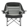 Oversized Camping Chairs, 450 lbs Heavy Duty Support, Portable Padded Folding Camp Chairs with Dual Cup Holders & Wine Glass Holders, Carry Bag for O