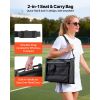 Stadium Seat, Folding Bleacher Chair with Back Support and Thick Cushion, Padded Stadium Seat for Bleacher Includes Shoulder Strap, Hooks, Cup Holder