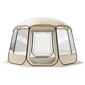 Pop up Bubble Tent, 12 x 11.1 ft Waterproof & UV-Resistant, Clear Camping Tent Shelter, Outdoor Garden Dome Igloo Tents with Windows, 540° Panoramic