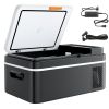 Car Refrigerator, DC 12/24V AC100-240V Compressor Electric Cooler, -4°F to 68°F Car Fridge with APP Control, 21 QT Cars Freezer for RVs, Campsites, B
