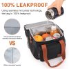 17L Expandable Insulated Lunch Box Bag for Women/Men, Leak-Proof & Freezer-Safe, Double Deck Design with Adjustable Shoulder Strap & Side Pocket for