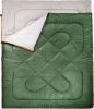 40°F Cool Weather Two-Person Sleeping Bag, 87 Inches x 59 Inches, Olive Green