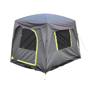SUV Tent for Camping, 10FT L x 8FT W, Waterproof PU2000mm Spacious Double Layer Design for 5-8 Person, SUV Camping Tent with Mesh Windows, Includes R