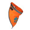 Orange Dog Bandana M Size Hi Visibility Reflective Blaze Orange Bandana for Medium Small Pets Safety Accessories for Walking Camping and Off Leash Ex