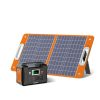 200W Portable Power Station, FlashFish 40800mAh Solar Generator with 110V AC Outlet/2 DC Ports/3 USB Ports, USB-C/QC3.0 for Phones, Tablets On Campin