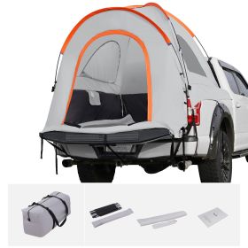 Truck Bed Tent, 6.4'-6.7' Pickup Truck Tent with Rain Layer and Carry Bag, Waterproof PU2000mm Double Layer Truck Tent, Accommodate 2-3 Person, for C