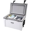 Insulated Portable Cooler, 52 qt, Holds 50 Cans, Ice Retention Hard Cooler with Heavy Duty Handle, Ice Chest Lunch Box for Camping, Beach, Picnic, Tr