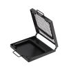 Folding Campfire Grill, Heavy Duty Steel Mesh Grate, 22.4" Portable Camping Grates Over Fire Pit, Camp Fire Cooking Equipment with Legs Carrying Bag,