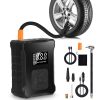 150PSI Cordless Tire Inflator with Car Charger Digital Air Compressor with LED Light Emergency Power Bank for Cars Motorcycles Bicycles Balls