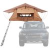Rooftop Tent Hard Shell, Naturnest Rooftop Tent Hardshell for 2-3 Person, Folding Hard Shell Roof Top Tent with Telescopic Ladder Mattress PVC Cover