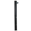 Outdoor Solar Heated Shower 9.2 Gallon with Rotating Head Black for Pool Patio
