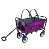 Minimeetall Strap , Collapsible Foldable Wagon Cart with strapping system Beach Wagon , Utility Cart , Utility Wagon Grocery Cart for Camping Shoppin