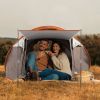 5-8 Person Pop Up Tent Automatic Setup Camping Tent Waterproof Instant Setup Tent with 4 Tent Poles 2 Mosquito Net Windows Carrying Bag for Hiking Cl