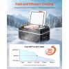 Car Refrigerator, DC 12/24V AC100-240V Compressor Electric Cooler, -4°F to 68°F Car Fridge with APP Control, 21 QT Cars Freezer for RVs, Campsites, B