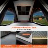 Explorer Pro Rooftop Tent Hard Shell with USB Outlet, Side Awning, Replaceable Netting Curtain&Luggage Racks for 4 Season Camping, Aluminum Pop Up 2-