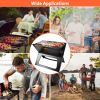 Portable Charcoal Grill - Mini BBQ Grill - Small Table Top Charcoal Grill for Camping, Outdoor Cooking - Foldable Camping Grill for Picnics, Tailgati