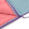 Youth warm weather rectangle sleeping bag - Light Blue Pink (youth size 64" x 28")