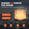 Smokeless Fire Pit Stove Bonfire, H: 18 in x Dia: 28 in ,Wood Burning Fireplaces with Removable Ash Pan, SUS430 Stainless Steel inner Portable Outdoo
