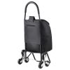 Stair Climber Trolley Dolly, 36L Folding Shopping Cart, Grocery Cart Trolley Laundry Stair Climbing Handcart with 6 Wheels & Oxford Cloth Bag, Foldab