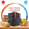 17L Expandable Insulated Lunch Box Bag for Women/Men, Leak-Proof & Freezer-Safe, Double Deck Design with Adjustable Shoulder Strap & Side Pocket for