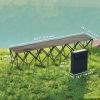 Portable 6-Seater Folding Camping Chair, Team Bench Chair with Carry Bag for Soccer Football Team, No Assembly