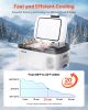 Car Refrigerator, DC 12/24V AC100-240V Compressor Electric Cooler, -4°F to 68°F Car Fridge with APP Control, 16 QT Cars Freezer for RVs, Campsites, B