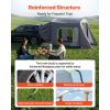 Large SUV Tent for 5–9 Person, 10.6 x 8 FT All-Season SUV Tailgate Tent with Ventilated Door & Mesh Windows, PU3000mm Waterproof Dual-Use Car Rear Ha