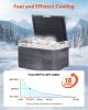 12 Volt Car Refrigerator, 42.3QT/40L Car Fridge, Portable Electric Cooler with -4-68 F Adjustable Temperature, 12/24V DC and 100- 240V AC Compressor