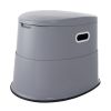 Portable Toilet for Camping, Porta Potty with 1.3 Gal Detachable Inner Bucket & Removable Paper Holder, Commode with Dual Lids, Travel Toilet for Adu