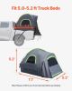 Pickup Truck Tent, Fit 5.0-5.2 ft Truck Tents for Camping, Waterproof PU2000mm 2-3 Person Sleeping Truck Bed Tent with Double Layer Design Windows, S