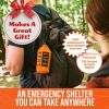 Life Tent Emergency Survival Shelter; 2 Person Emergency Tent; Emergency Shelter; Tube Tent; Survival Tarp - Includes Survival Whistle - Waterproof T