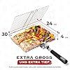 Grill Basket Set, Barbecue BBQ Grilling, Stainless Steel Folding Portable Outdoor Camping Rack for Fish, Shrimp, Vegetables, Cooking Accessories, Gif