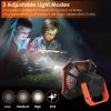 Portable Camping Lantern Fan 10000mAh Battery Powered Hanging Fan USB Rechargeable Tent Fan with 4 Light Modes 3 Wind Modes Emergency Power Bank Remo