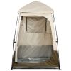 Camping Shower Tent, 1 Room, Foldable Privacy Tent Changing Room with Ground Stakes, Ropes, Carry Bag, and Crossbar, 210D Oxford Fabric with Silver C
