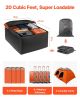Car Rooftop Cargo Carrier Bag, 20 Cubic Feet Roof Cargo Carrier, Heavy Duty 840D PVC 100% Waterproof Car Roof Luggage Bag for All Vehicle with/withou