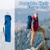 Folding Camping Chair with Cup Holder, 225lbs Capacity, Portable Foldable Chair with Large Anti-Sink Feet, PE Coated Fabric for Outdoor, Beach, Fishi