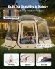 Pop up Bubble Tent, 12 x 11.1 ft Waterproof & UV-Resistant, Clear Camping Tent Shelter, Outdoor Garden Dome Igloo Tents with Windows, 540° Panoramic