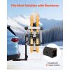 Hitch Mounted Ski & Snowboard Rack, Fits 2-Inch Receiver, Carries up to 6 Pairs of Skis or 4 Snowboards, Hitch-Mounted Rack for Car with Key Lock, Se