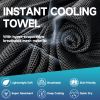 Superfiber Ice Towel Neck, Soft Breathable Cold Towel Cooling, Yoga, Sports, Golf, Gym, Camping, Running, Fitness, Exercise and More Activities, 4 Pa