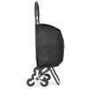 Stair Climber Trolley Dolly, 36L Folding Shopping Cart, Grocery Cart Trolley Laundry Stair Climbing Handcart with 6 Wheels & Oxford Cloth Bag, Foldab