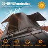 Offroad Foldable 2-3 People Amphibious Inflatable Car Roof Top Tent for camping Outdoor Glamping Camping Tent for SUV,Truck and Universal Auto Self-D