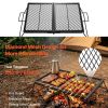 Portable Folding Campfire Grill for Outdoor Cooking